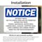 Signmission Security Check The Following Items Are Not OSHA Notice Sign, Vinyl Decal, 5in W x 3.5in L, 2PK OS-2PACK-NS-D-35-L-18271 - alternate 3